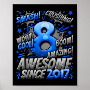 Poster Presentes De 8 Anos Para Rapazes 8 Anos