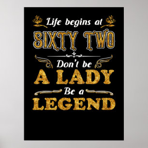 Poster Presentes de Aniversário A Vida Começa Aos Sesse