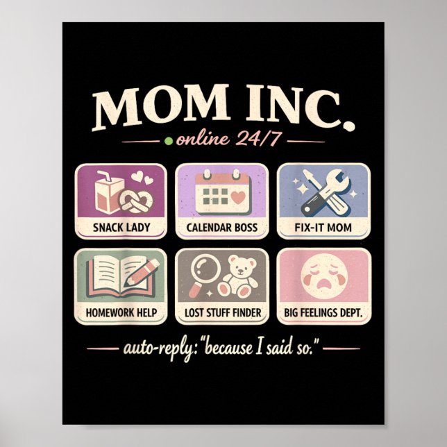 Poster Presentes de Aniversário da Mãe Piada Mulher Tops  (Frente)
