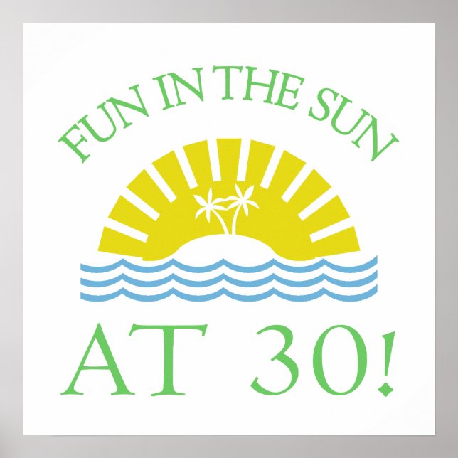 Poster Presentes de aniversário de 30 anos divertidos (Frente)