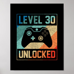 Poster Presentes de Aniversário de 30 anos para Jogador d
