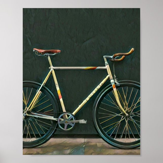 Poster Presentes de aniversário para amantes de bicicleta (Frente)
