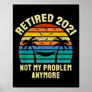 Poster Presentes de aposentadoria aposentados 2021