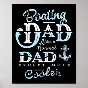 Poster Presentes de Barco para Papai Dia dos Pais Homens