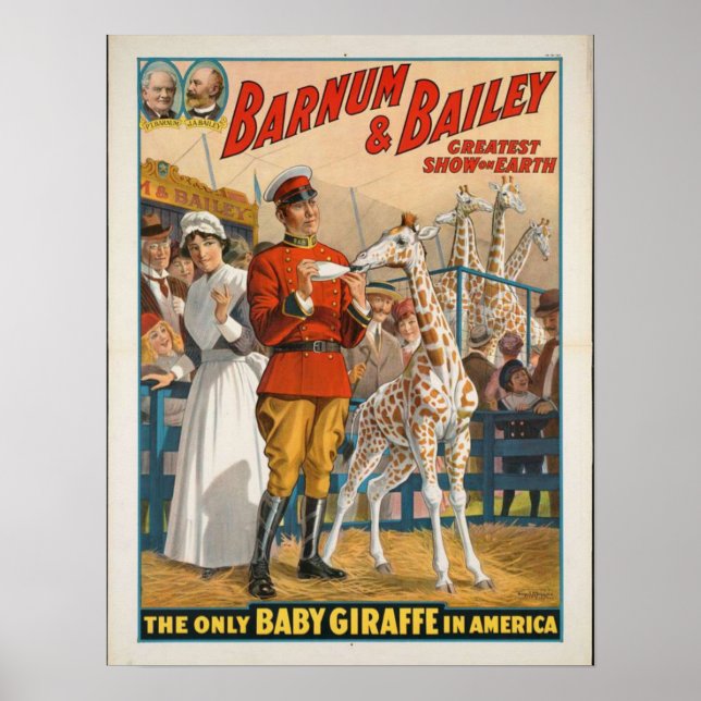 Poster Presentes de Barnum & Bailey: Grande estreia de Bu (Frente)
