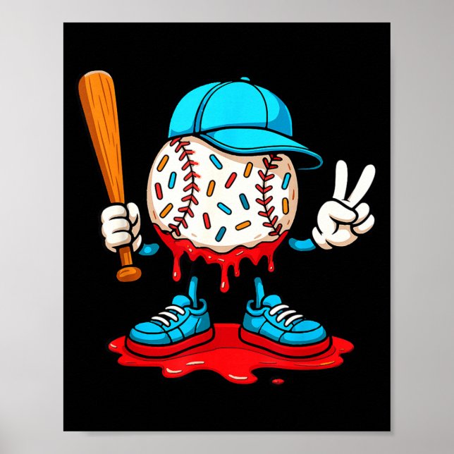 Poster Presentes de Beisebol com Estilo de Vida de Beiseb (Frente)