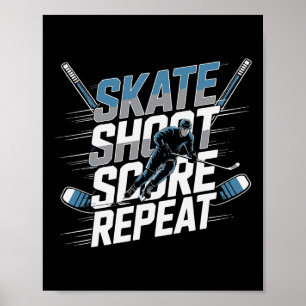 Poster Presentes de Camisa de Hockey para Homens Crianças