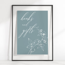 Poster Presentes de Chás de fraldas Florais do Eterno Vin