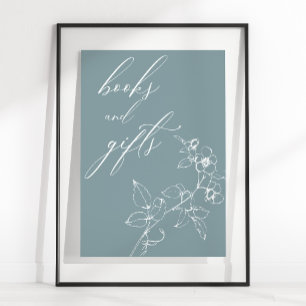 Poster Presentes de Chás de fraldas Florais do Eterno Vin