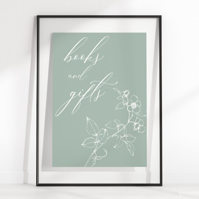 Poster Presentes de Chás de fraldas Florais do Eterno Vin (Criador carregado)