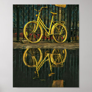 Poster Presentes de ciclistas rodoviários