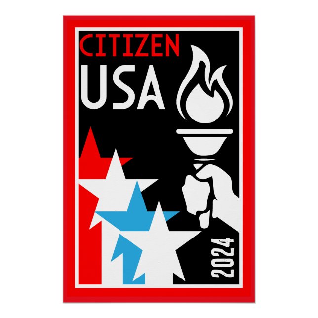 Pôster Presentes de cidadania americana (Frente)