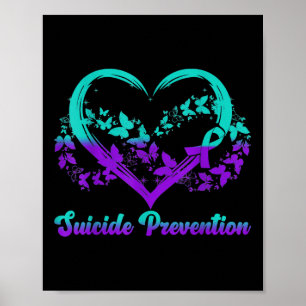 Poster Presentes de Conscientização sobre Prevenção de Su