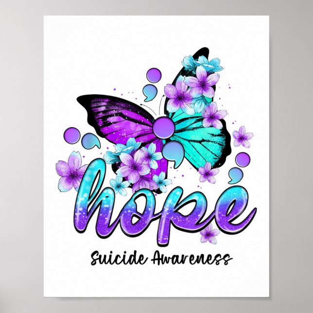 Poster Presentes de conscientização sobre suicídio ponto  (Frente)