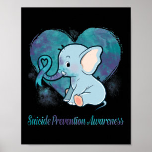 Poster Presentes de elefante para a prevenção de suicídio