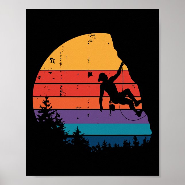 Poster Presentes de Escalada em Rocha de Montanha de Boul (Frente)