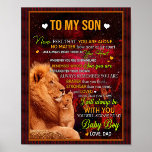 Poster Presentes de Filho  Carta Ao Meu Filho Amor Do Pai