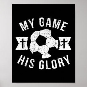 Poster Presentes de Futebol Cristão para Adolescentes Men