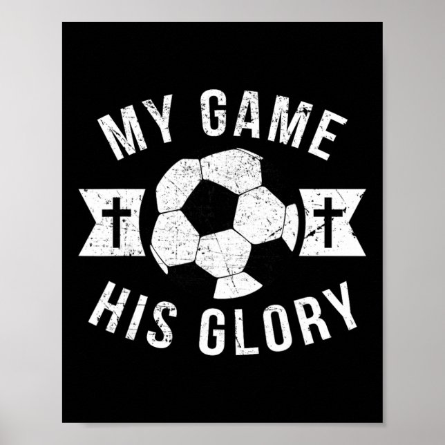 Poster Presentes de Futebol Cristão para Adolescentes Men (Frente)