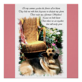 Pôster Presentes de german shepherd Amor