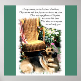 Pôster Presentes de german shepherd Amor