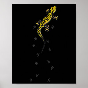 Poster Presentes de lagarto fofo réptil geco leopardo par