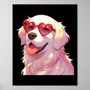 Poster Presentes de Mãe Retriever Golden Cream Inglês Cor