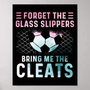 Poster Presentes de Menina Jogadora de Futebol Cleats da
