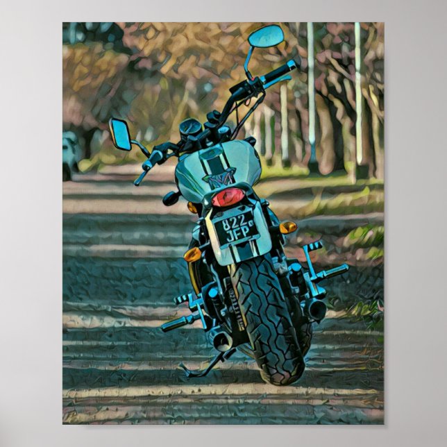 Poster presentes de motocicleta para namorado (Frente)