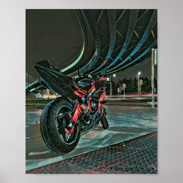 Poster presentes de motocicleta para namorado (Frente)