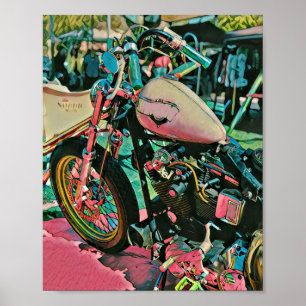 Poster presentes de motocicleta para pai