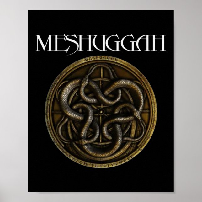 Poster Presentes De Natal Para Meshuggah - Presentes Masc (Frente)