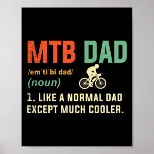 Poster Presentes de Papai de Ciclismo de Montanha Estilo