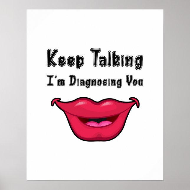 Poster Presentes De Patologia Da Língua De Fala Slp (Frente)