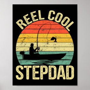 Poster Presentes de pesca de padrastro muito legais para 