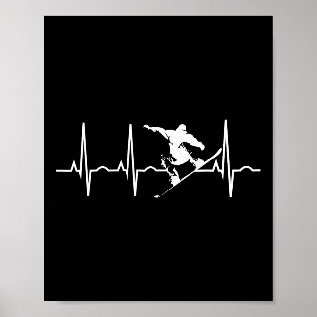 Poster Presentes de Snowboarder - Camisa de Pulso de Snow (Frente)