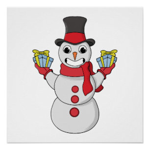 Pôster Presentes de Snowman