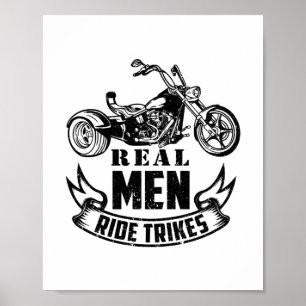 Poster Presentes de Trike para Homens   Motocicleta Trike