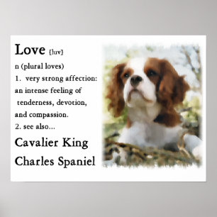 Poster Presentes descuidados do Spaniel de rei Charles