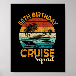 Poster Presentes do Grupo de Cruzeiro de 50 Anos de Idade