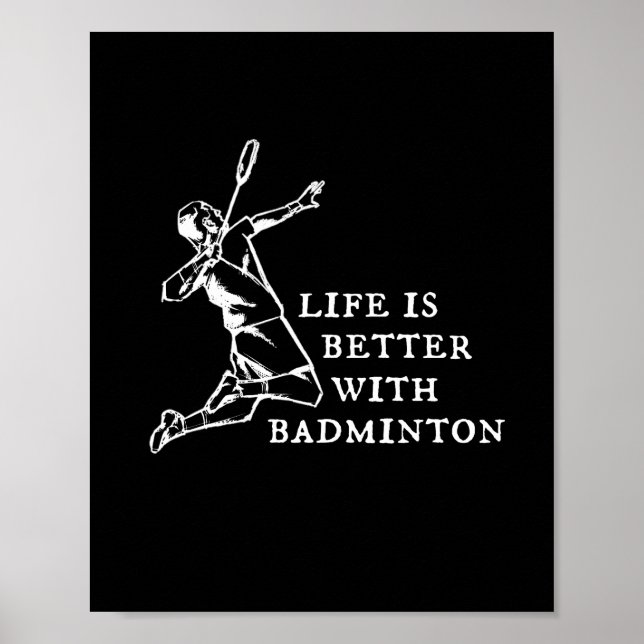 Poster Presentes do jogador de badminton (Frente)