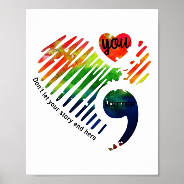 Poster Presentes do Mês de Conscientização sobre Saúde Me (Frente)