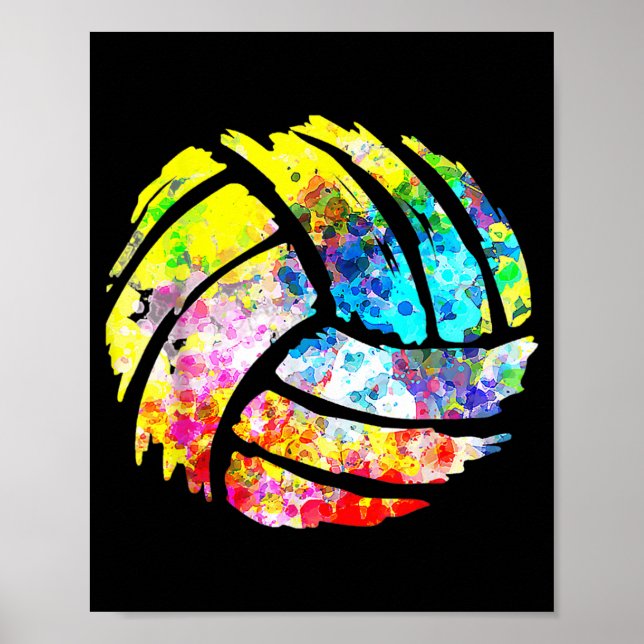 Poster Presentes do Voleibol para o treinador de jogadore (Frente)