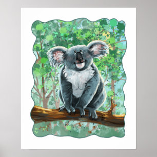 Poster Presentes e acessórios do urso Koala