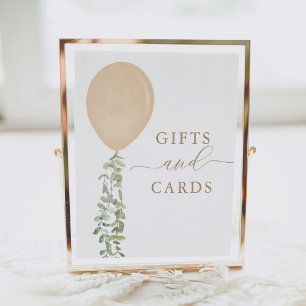 Poster Presentes e Cartões Assinam o Chá de fraldas Doura