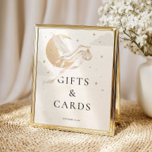 Presentes e Cartões de Chás de Bebê Elegantes com 