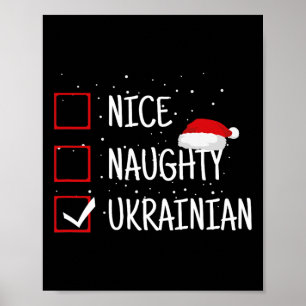 Poster Presentes engraçados de Natal ucranianos legais e