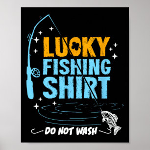 Poster Presentes engraçados de pesca sortuda para homens