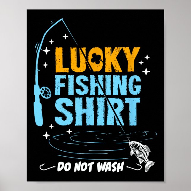 Poster Presentes engraçados de pesca sortuda para homens  (Frente)