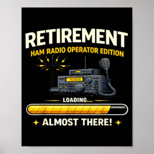 Poster Presentes Engraçados de Rádio Amador para Operador